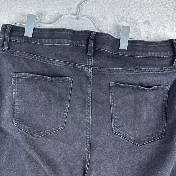 AVA VIV Jegging Jeans Five Design Pockets Dark Wash Womens Black Size 16W - Picture 3 of 11